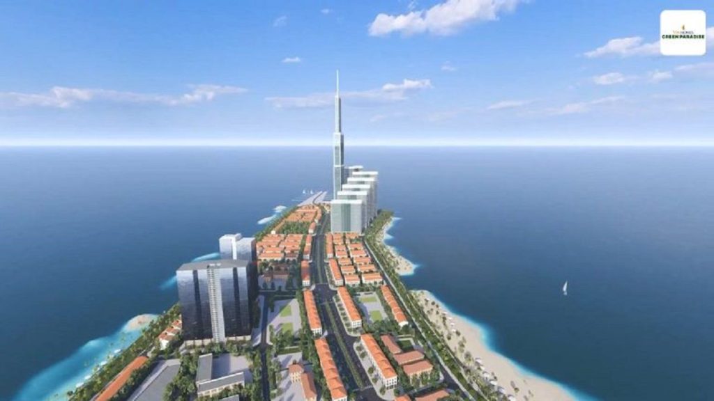 Tòa tháp 108 tầng, kỳ quan kiến trúc mới tại Vinhomes Cần Giờ, vươn mình bên 5 đại công viên chủ đề và trung tâm phát triển thế hệ trẻ