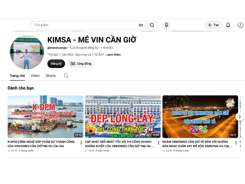 Xem Video Tiến Độ Mới Nhất Tại Kênh